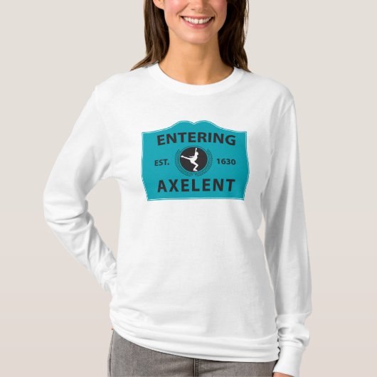 アイススケートしている入るAxelent Tシャツ (正面)