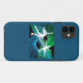 アイススケートしている幻惑させたフィギュアスケート選手 Case-Mate iPhoneケース (裏面(横))