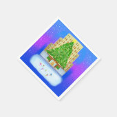 アイススケートで滑るアットロックフェラーセンター スタンダードカクテルナプキン (角)