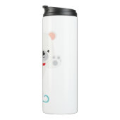 アイススケートで滑るウィンターベア タンブラー (回転右)