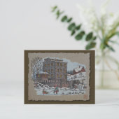 アイススケートで滑るオングリストミルポンド ポストカード (スタンド正面)