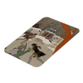 アイススケートで滑るオンザ凍っていレイク マグネット (左側)