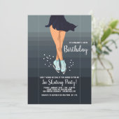 アイススケートで滑るガラ招待状 招待状 (スタンド正面)