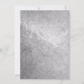 アイススケートで滑るガール誕生日グリッター サンキューカード (裏面)