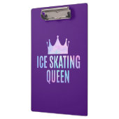 アイススケートで滑るクイーンアイススケートで滑る愛好家 クリップボード (左)