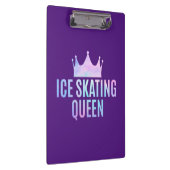 アイススケートで滑るクイーンアイススケートで滑る愛好家 クリップボード (右)