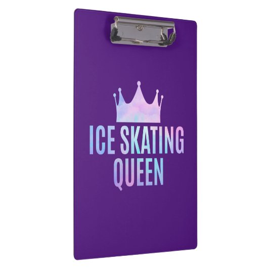 アイススケートで滑るクイーンアイススケートで滑る愛好家 クリップボード (右)