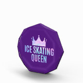 アイススケートで滑るクイーンアイススケートで滑る愛好家 フォトブロック (右)