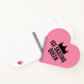 アイススケートで滑るクイーンアイススケートで滑る ノートブック (内部)