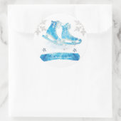 アイススケートで滑るサンキューパーティー ラウンドシール (バッグ)