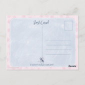 アイススケートで滑るサンキューポストカード ポストカード (裏面)