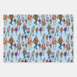 アイススケートで滑るザパーク ラッピングペーパーシート