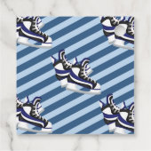 アイススケートで滑るシューズブルーバースデーパーティーありがとう フェイバータグ (裏面)