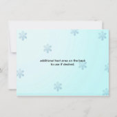 アイススケートで滑るスケートバースデーパーティーの招待 招待状 (裏面)