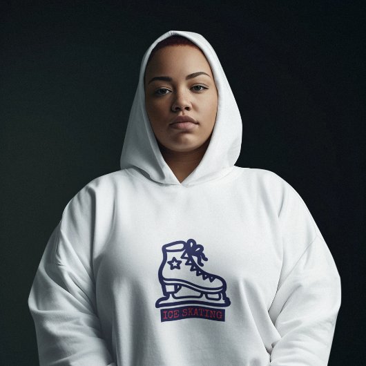アイススケートで滑るダンス パーカ
