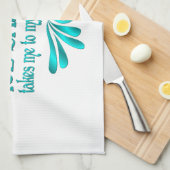 アイススケートで滑るハッピープレイス キッチンタオル (四つ折り)