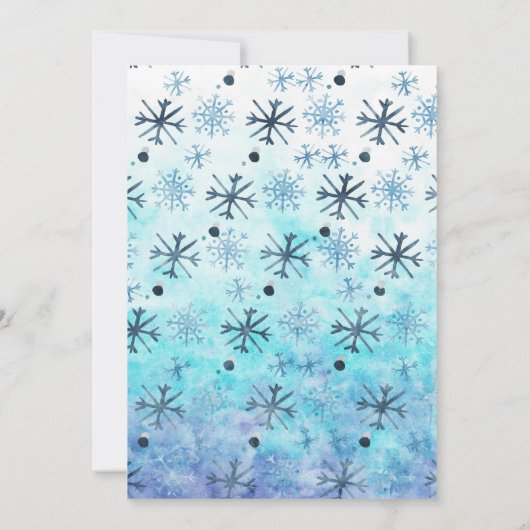 アイススケートで滑るバースデーパーティーボーイガール 招待状 (裏面)