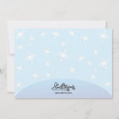 アイススケートで滑るパーティの招待状とガールスケートで滑る 招待状 (裏面)