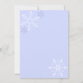 アイススケートで滑るパーティー冬誕生日招待状 招待状 (裏面)