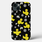アイススケートで滑るヒック雪片パターン Case-Mate iPhoneケース (裏面)