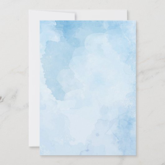 アイススケートで滑るピンクガール誕生日招待状 招待状 (裏面)