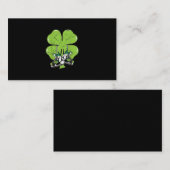 アイススケートで滑るホッケーSt patricks dayラブゴアリー 名刺 (正面/裏面)
