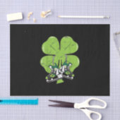 アイススケートで滑るホッケーSt patricks dayラブゴアリー 薄葉紙 (クラフト)