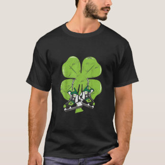 アイススケートで滑るホッケーSt patricks dayラブゴアリー Tシャツ