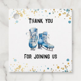 アイススケートで滑るボーイズアイスホッケー誕生日パーティー フェイバータグ