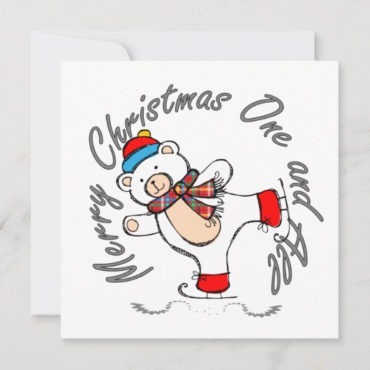 アイススケートで滑るポーラベアクリスマス (正面)