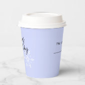 アイススケートで滑る冬テーマ誕生日パーティー 紙コップ (左)