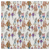 アイススケートで滑る午後 ファブリック (見本)