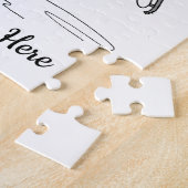 アイススケートで滑る姿スパーソナライズされたカー名 ジグソーパズル (側面)