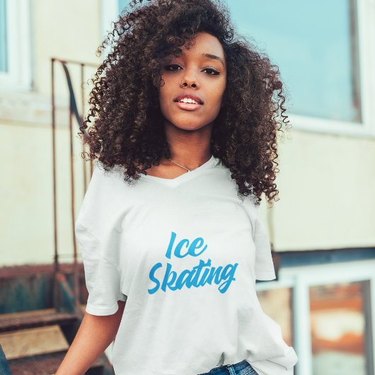 アイススケートで滑る業 Tシャツ