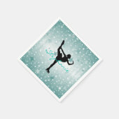 アイススケートで滑る紙パーティーナプキンス スタンダードカクテルナプキン (角)