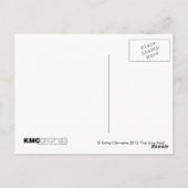 アイススケートで滑る葉書 ポストカード (裏面)