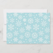 アイススケートで滑る誕生日パーティーパステル虹スケート 招待状 (裏面)