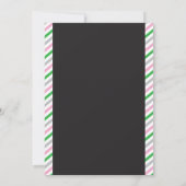 アイススケートで滑る誕生日招待状1st誕生日パーティー 招待状 (裏面)