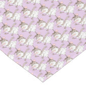 アイススケートで滑る雪だるま紫 ショートテーブルランナー (コーナー)