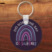 アイススケートで滑る キーホルダー (正面)