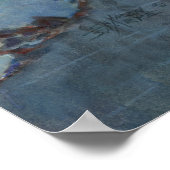 アイススケートで滑る&スノーフレークbyシャロンシャーペ ポスター (角)