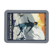 アイススケートで滑る- PLMオリンピックプロモーションポスター マグネット (横)