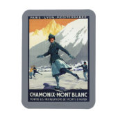 アイススケートで滑る- PLMオリンピックプロモーションポスター マグネット (縦)