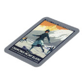 アイススケートで滑る- PLMオリンピックプロモーションポスター マグネット (左側)