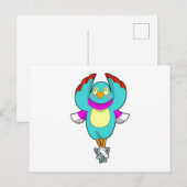 アイススケートとアイススケートのPNG画像の鳥 ポストカード (正面/裏面)