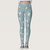 アイススケートとスノーフレーク レギンス (正面)