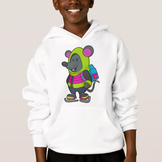 アイススケートとBackpack.pnを使用したスケートで滑るでマウス (正面)