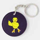 アイススケートのひよこ キーホルダー (裏面)