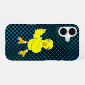 アイススケートのひよこ iPhone 16ケース (裏面横)