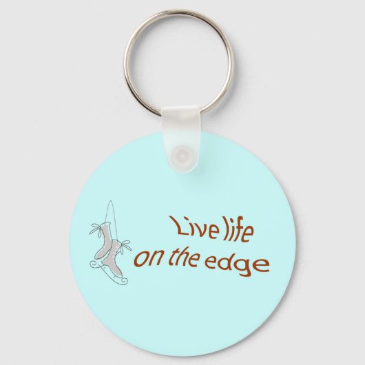 アイススケートのエッジ キーホルダー (正面)